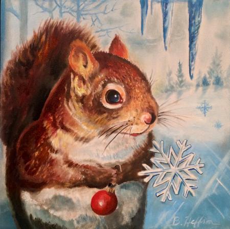 Tattoos - Winter Squirrel  - 123418